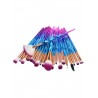 Professional 20Pcs Zircon Pattern Fiber Hair Makeup Brush Set