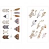 Creative Bronzing Tattoo Sticker 5PCS / Set