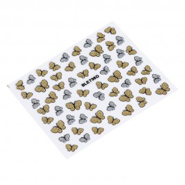 10pcs Fashion 3D DIY Butterfly Nail Art Shinning Stickers