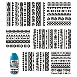 Self-adhesive Hollowed-out Lace Nail Stickers Decals