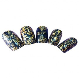 H004 3D Bronzing Decal Waterproof Durable Nail Sticker