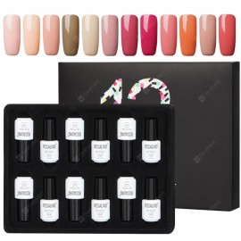 12PCS/LOT 7ML Manicure Nail Polish Vernis Semi Permanent Nail Gel Polish Kit