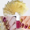 XM DIY Nails Sticker Gold Embossed Fringe Art Decals 8PCS