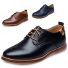 Men Breathable Flat Casual Leather Shoes