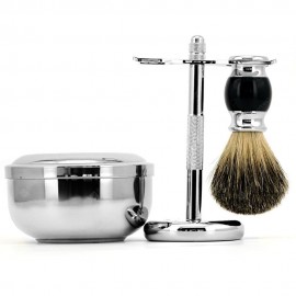 Manual Shaving Brush Shelf Bowl Set