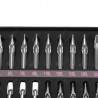 22pcs 304 Stainless Steel Tattoo Tips Gun Machine Nozzle Set