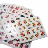 50PCS Different Styles Fashion Flowers Pattern Nail Water Transfer Stickers