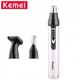 Kemei 3 in 1 Nose /Ear /Eyebrow Hair Trimmer Shaving And Hair Removal Tool