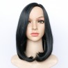 Medium Side Parting Tail Adduction Straight Bob Synthetic Wig