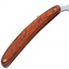 Wood Handle Straight Edge Stainless Steel Barber Razor Folding Shave Knife