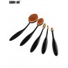 MAANGE 5Pcs Oval Toothbrush Shape Facial Brushes Set