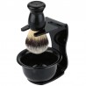 Beauty Tool Acrylic Frame Shaving Brush Set for Man