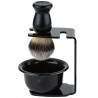 Beauty Tool Acrylic Frame Shaving Brush Set for Man