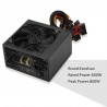 Excelvan 600-Watt ATX Computer Power Supply Desktop PC 600W for Intel AMD PC SATA