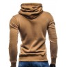 Whole Colored Drawstring Casual Hoodie