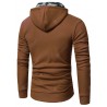 Stylish Slim Splicing Hooded Hoodies for Men