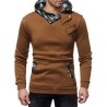 Stylish Slim Splicing Hooded Hoodies for Men