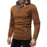 Stylish Slim Splicing Hooded Hoodies for Men