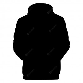 Stylish 3D Suit Pattern Print Long Sleeve Hoodie