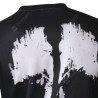 Trendy Round Neck 3D Abstract Print Slimming Long Sleeve Cotton Blend Black and White Sweatshirt For Men