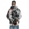 Trend Men's Digital Print Skull Pattern Hooded Sweater