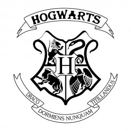 Hogwarts Sign Car Creative Decoration Sticker Removable