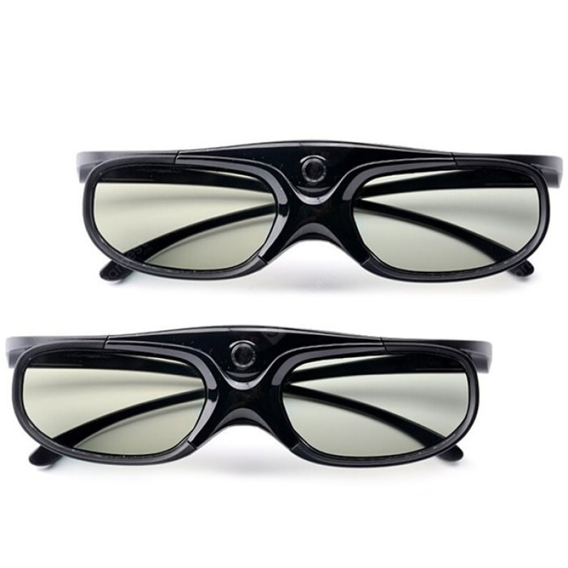 Active Shutter Rechargeable 3D DLP Glasses Support 144Hz for XGIMI Z3 / Z4 / Z6 / H1 / H2 JMGO G1 / P2 BenQ Acer DLP - LINK Projector 2PCS