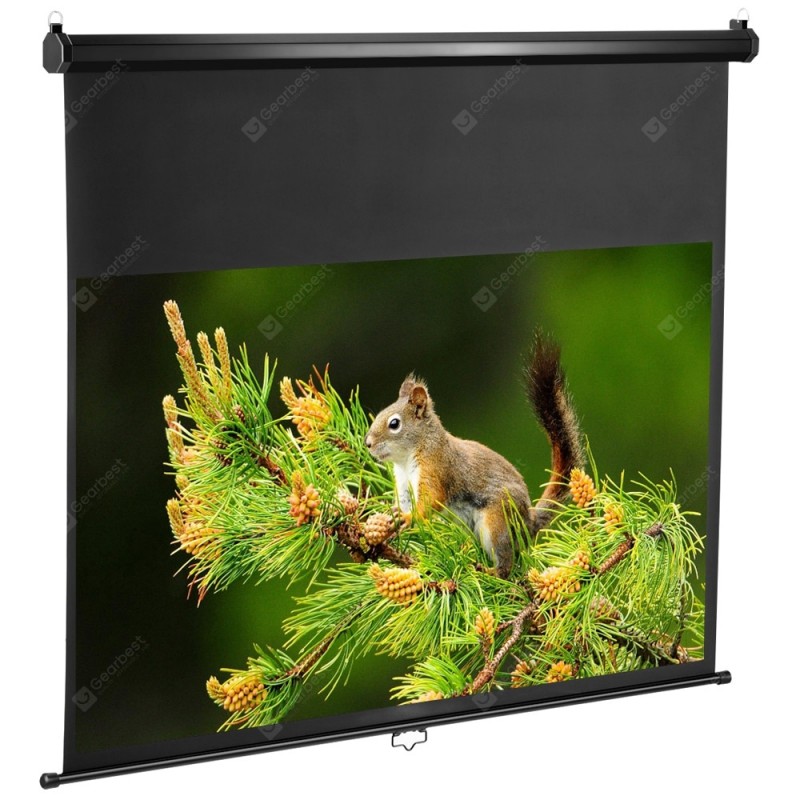 Excelvan 100 inch Diagonal 16:9 Ratio Projector Screen