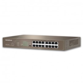 Tenda TEG1016D 16-port Full Gigabit Desktop Rack Switch Steel Frame Rack-mounted Engineering Monitoring Splitter