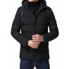 Warm Cotton Clothing Loose Hooded Jacket Casual Men Solid Color Coat