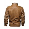 QIQICHEN Men's PU Leather Autumn Jacket