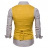 Plus Size Men Color Cotton Suit Vest