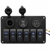 Excelvan Multi-function 5PIN Dual Lamp 6-position Switch Panel