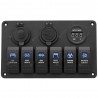 Excelvan Multi-function 5PIN Dual Lamp 6-position Switch Panel