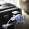 JO - 6291 Car Air Purifier Car Charger 2 in 1 Ionic Air Cleaner Ionizer