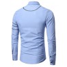 Personality Men Casual Slim Long-sleeved Shirt