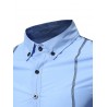 Personality Men Casual Slim Long-sleeved Shirt