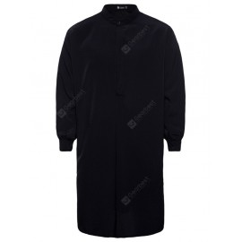 Stylish and Simple Long Men Shirt Robe