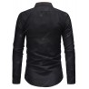 Stylish Stand Collar Long Sleeve Shirt for Man