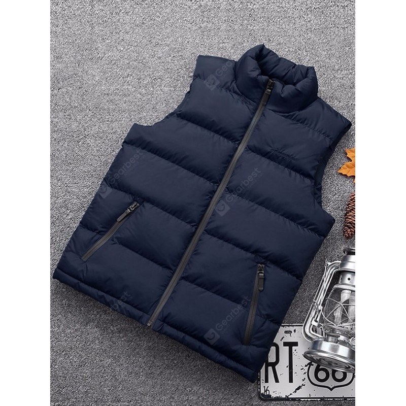 Thick Men's Down Cotton Vest