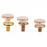 10sets Solid Brass Button Stud Screw Nail Screwback for Leather Rivet Belt DIY 6.5mm