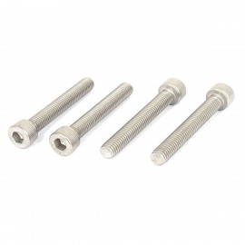 Stainless Steel Hex Screw Screws Hex Head Screws Thread Diameter:M8 Screw Length (Excluding Head):55mm 5 pcs