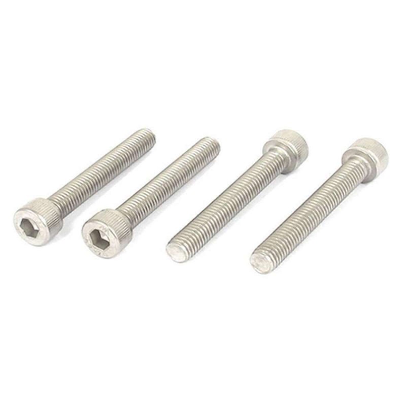 Stainless Steel Hex Screw Screws Hex Head Screws Thread Diameter:M8 Screw Length (Excluding Head):55mm 5 pcs