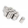 15 Pcs 19mm x 30mm Wall Mount Hardware Glass Standoff Nail Silver Tone