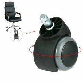 5pcs 50mm Office Chair 360 Degree swivel Roller Castor Wheels Black & Grey