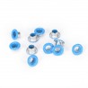 100pcs 4mm Scrapbook Eyelet Random Mixed Color Metal eyelets For DIY clothes  4mm