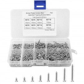 800Pcs Stainless Steel Self Tapping Screw Assortment Kit Lock Nut Wood Thread Nail Screw Sets M2