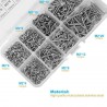 800Pcs Stainless Steel Self Tapping Screw Assortment Kit Lock Nut Wood Thread Nail Screw Sets M2