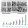 800Pcs Stainless Steel Self Tapping Screw Assortment Kit Lock Nut Wood Thread Nail Screw Sets M2