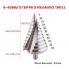 BluShine 6-60mm Large HSS Spiral Groove Step Drill Cone Drill Bit Hole Cutter